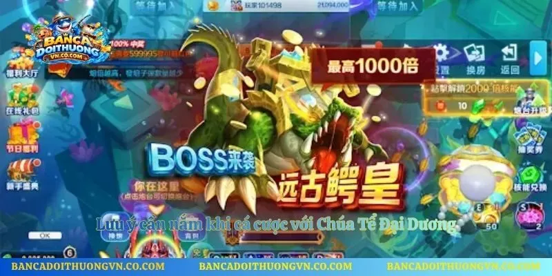 Lưu ý cần nắm khi cá cược với Chúa Tể Đại Dương