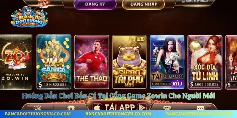Hướng Dẫn Chơi Bắn Cá Tại Cổng Game Zowin Cho Người Mới